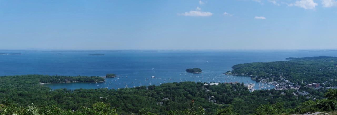 View of Camden, ME from Mt. Battie.