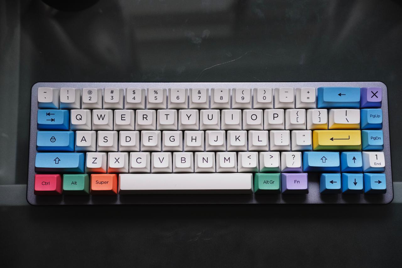 Drop ALT compact keyboard with SA Chalk keycaps