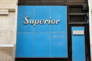 Vintage metal type on building exterior