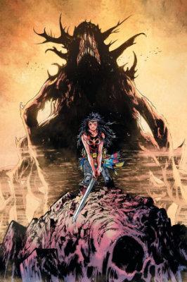 Cover art forWonder Woman: Dead Earth