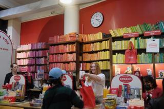 The checkout counter at Strand Bookstore.